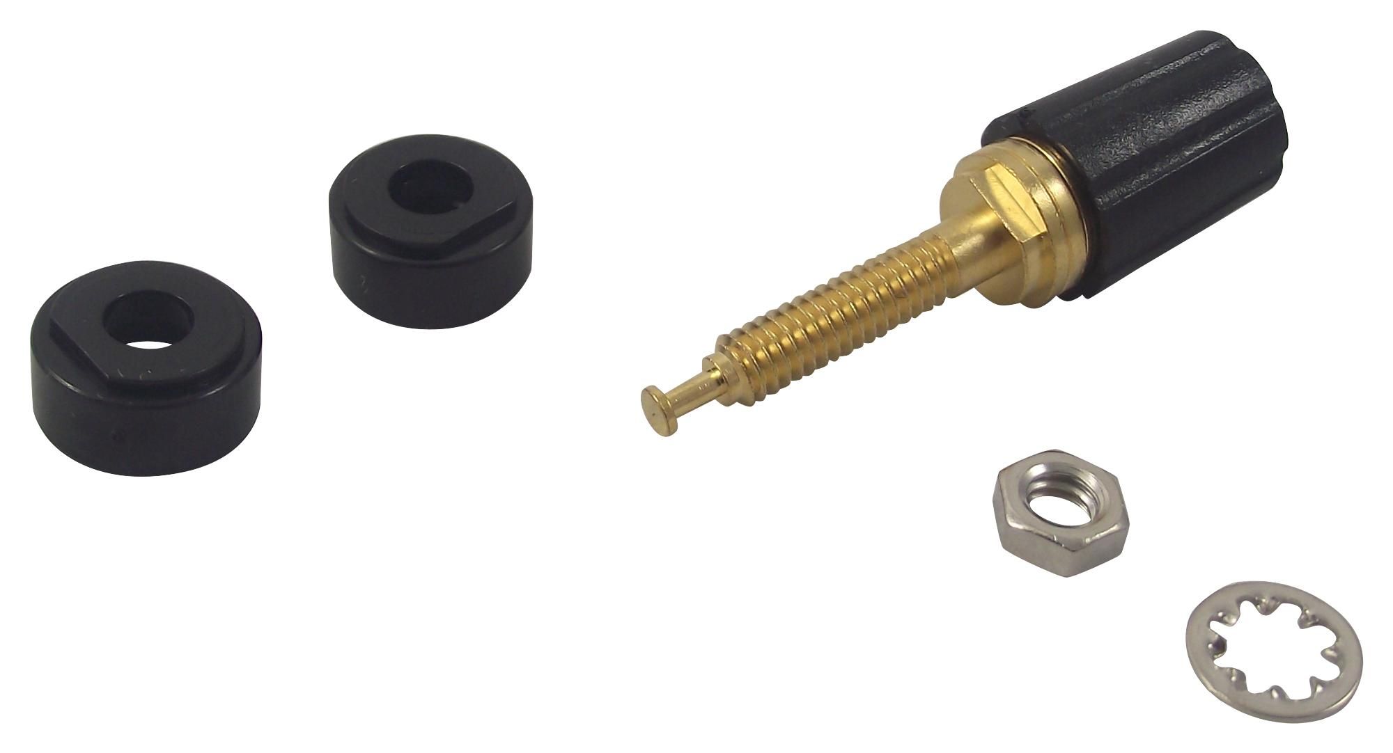 Fluke PJKPL 3750-0 Binding Post, Gold Plt (black)