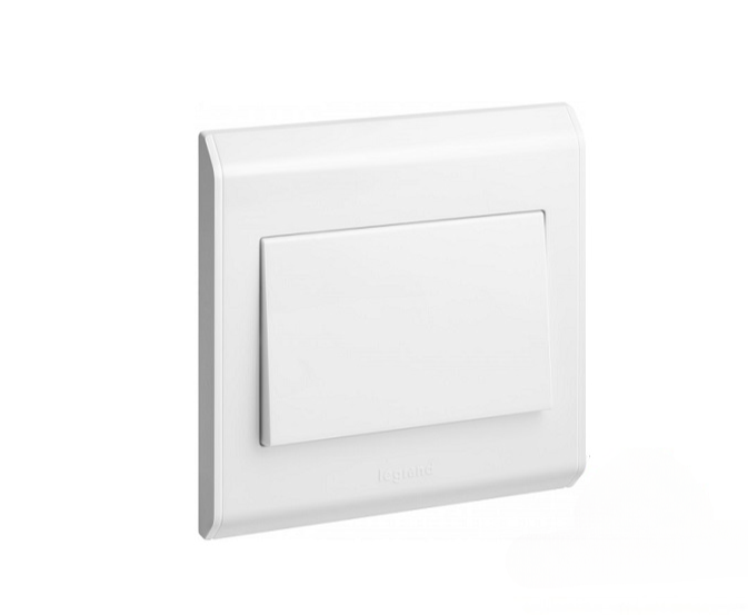 LEGRAND BELANKO 617015 4A 250V 2GANG PUSH BUTTON SWITCH (WHITE)