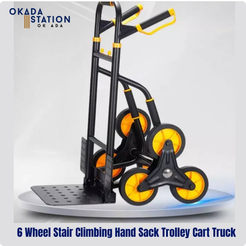 OKADA Stair Climbing Hand Sack Trolley 6 Wheel /Cart Truck (Heavy Duty Version) / Loading Weight 250kg, /Flat Push 300kgs /5.0 1 rating 3 Sold