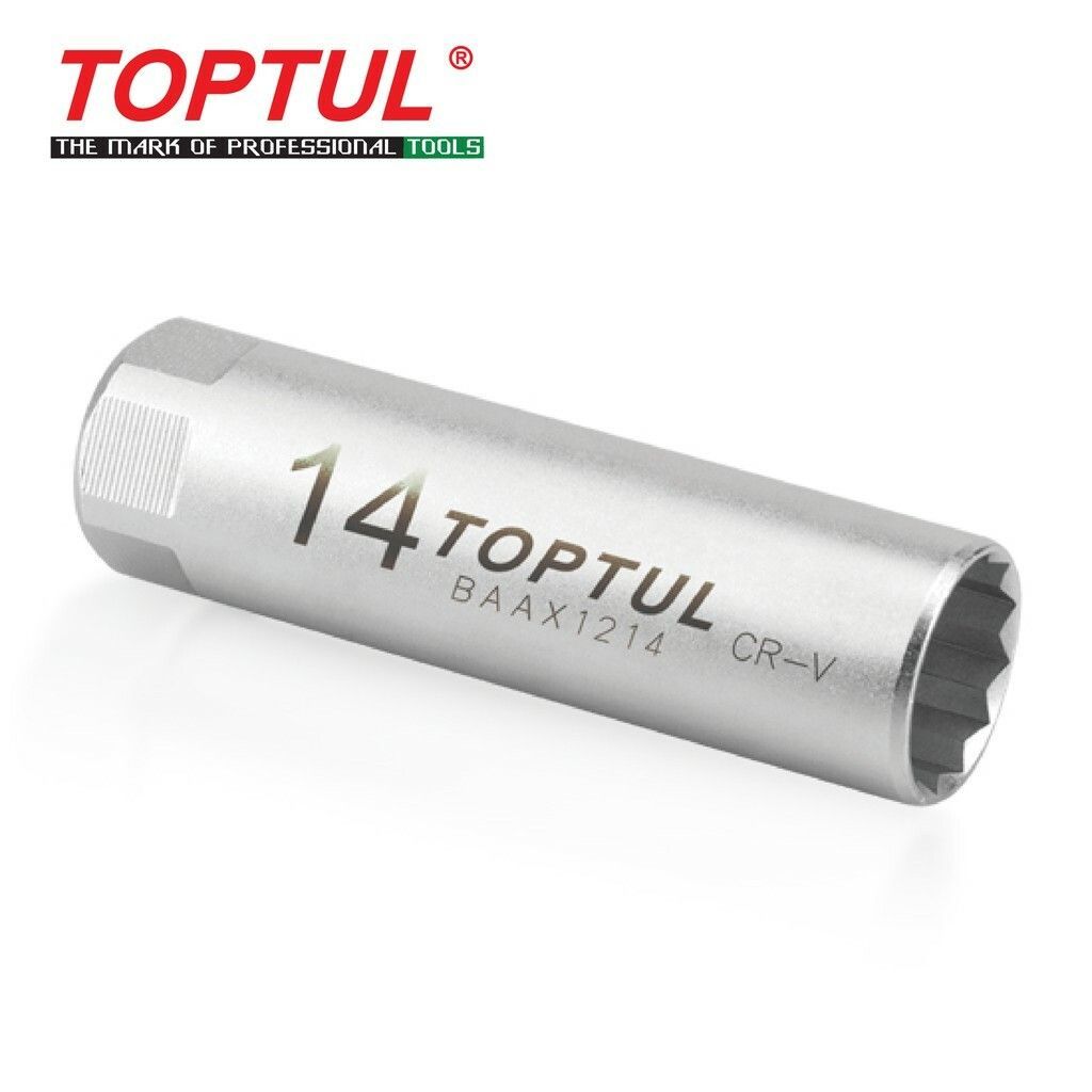 TOPTUL 3/8" DR. SPARK PLUG SOCKET (LEAF SPRING) BAAX1214