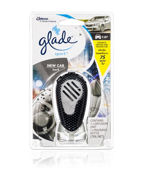 Glade Sport Car Air Freshener New Car 7ml