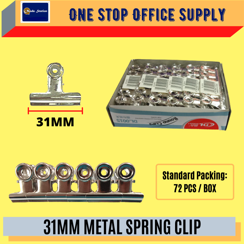 SPRING CLIP 31MM METAL SPRING CLIP /Metal Spring Clip /Spring Clip /Metal Bulldog Clip /Metal Clip /31mm Metal Spring Clip