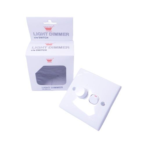 CROWN LIGHT DIMMER WITH SWITCH, LIGHT DIMMER SWITCH