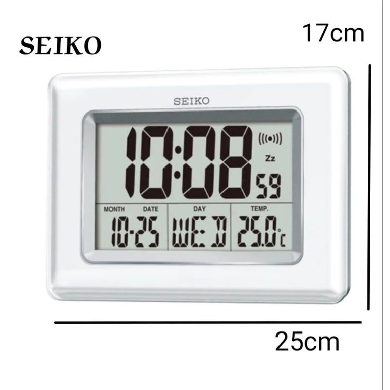 SEIKO LCD Digital Desk Wall Clock