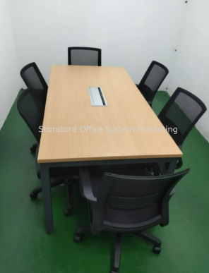 URC-1800 RECTANGULAR MEETING TABLE WITH SQUARE LEG (cheery brown - wood)