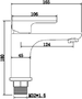 ABAGNO Single lever basin mixer