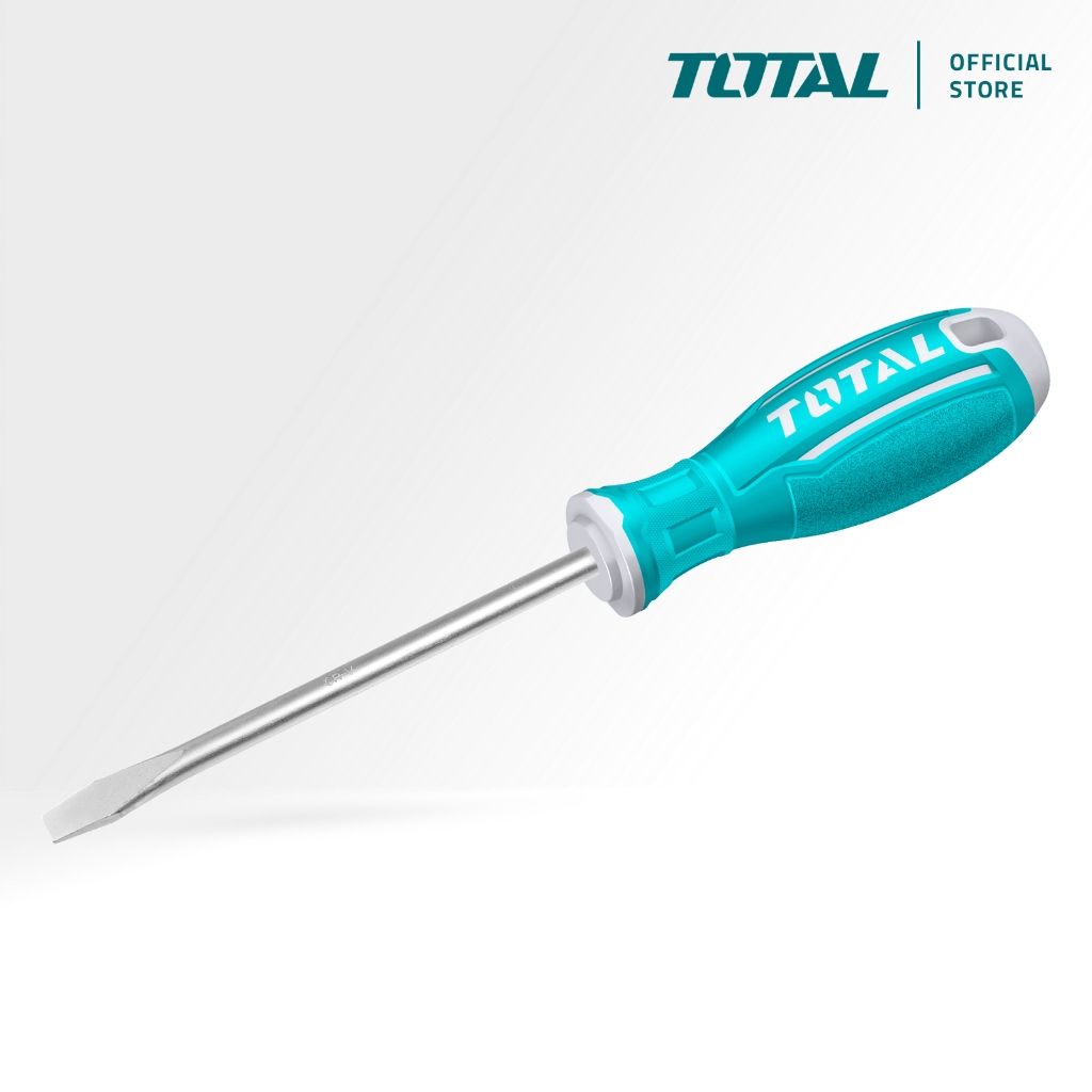 TOTAL SLOTTED ROUND SHANK SCREWDRIVER FLAT HEAD WITH CR-V MAGNETIC STEEL (SL5.5 X 100MM) TSDRSSL5100