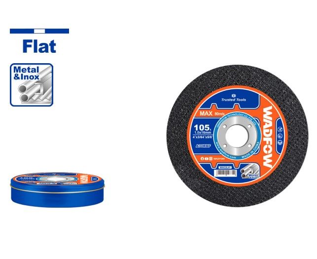 WADFOW WAC2L41 ABRASIVE METAL CUTTING DISC (15PCS=1BOX) FOR METAL & INOX