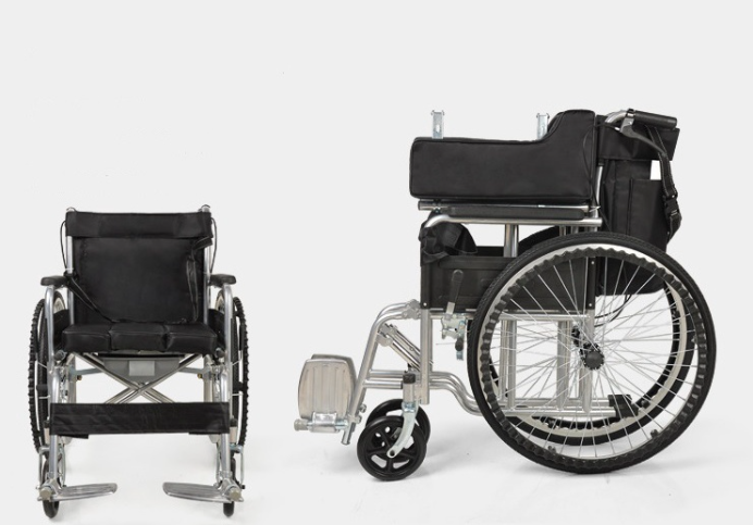 SAFETYWEAR LIGHTWEIGHT PORTABLE FOLDABLE TRAVEL WHEELCHAIR COMFORT WHEEL CHAIR FOR ELDERLY