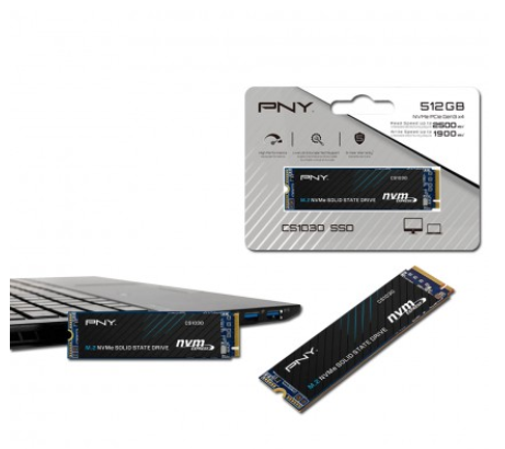 PNY CS1030 512GB M.2 2280 PCle Gen3 X4 NVMe SSD