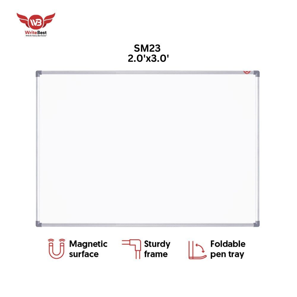 QP [ Writebest Magnetic White Board SM23 2'X3' ]