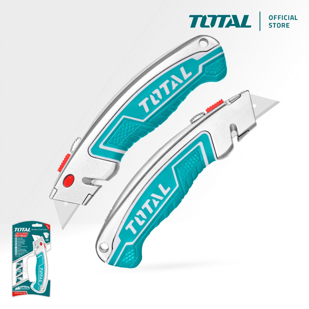 TOTAL UTILITY KNIFE REPLACEMENT BLADES ALUMINIUM ALLOY BODY (6 PCS) THT5126128