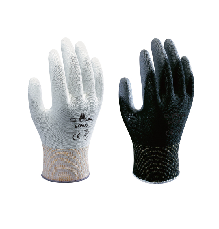SHOWA B0500 General Purpose PU Palm Coating Seamless Knit Gloves