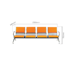 NP Guest Four Seater Link Chair OFMEV917