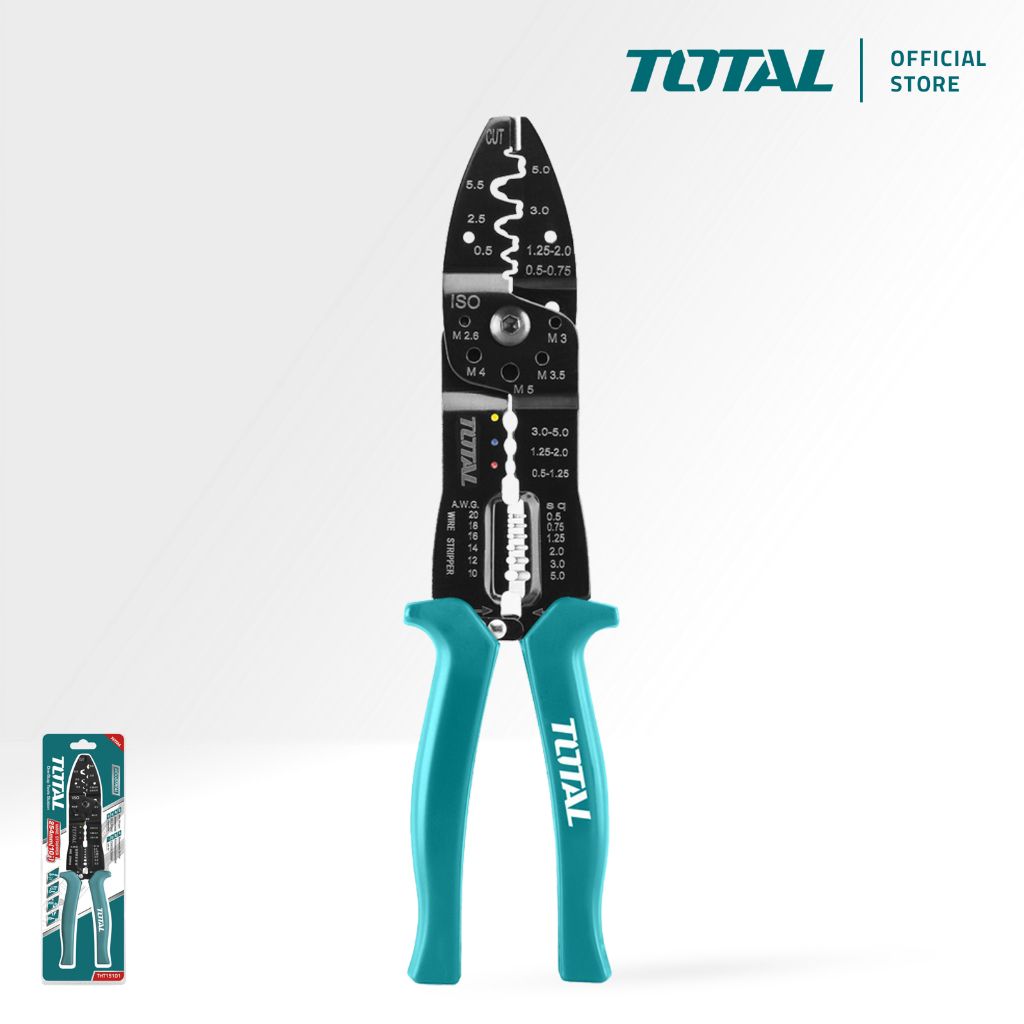 TOTAL WIRE STRIPPING PLIERS (254MM/10") THT15101