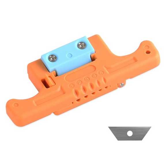 05 FIBER CABLE RIBBON STRIPPER MSAT5 LOOSE TUBE BUFFER MID-SPAN ACCESS TOOL 1.9MM TO 3.0MM REPLACEABLE BLADE FS021