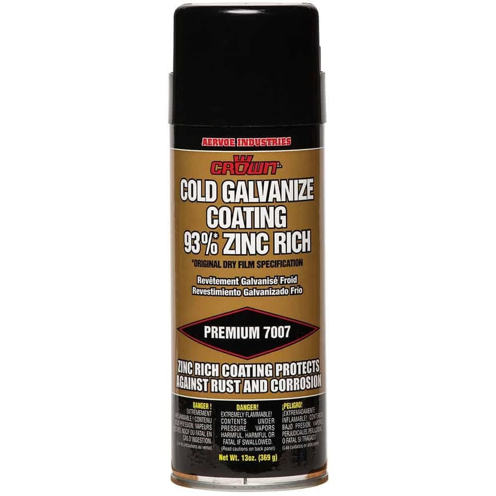 AERVOE Crown Cold Galvanize Coating 93% Zinc Rich Spray