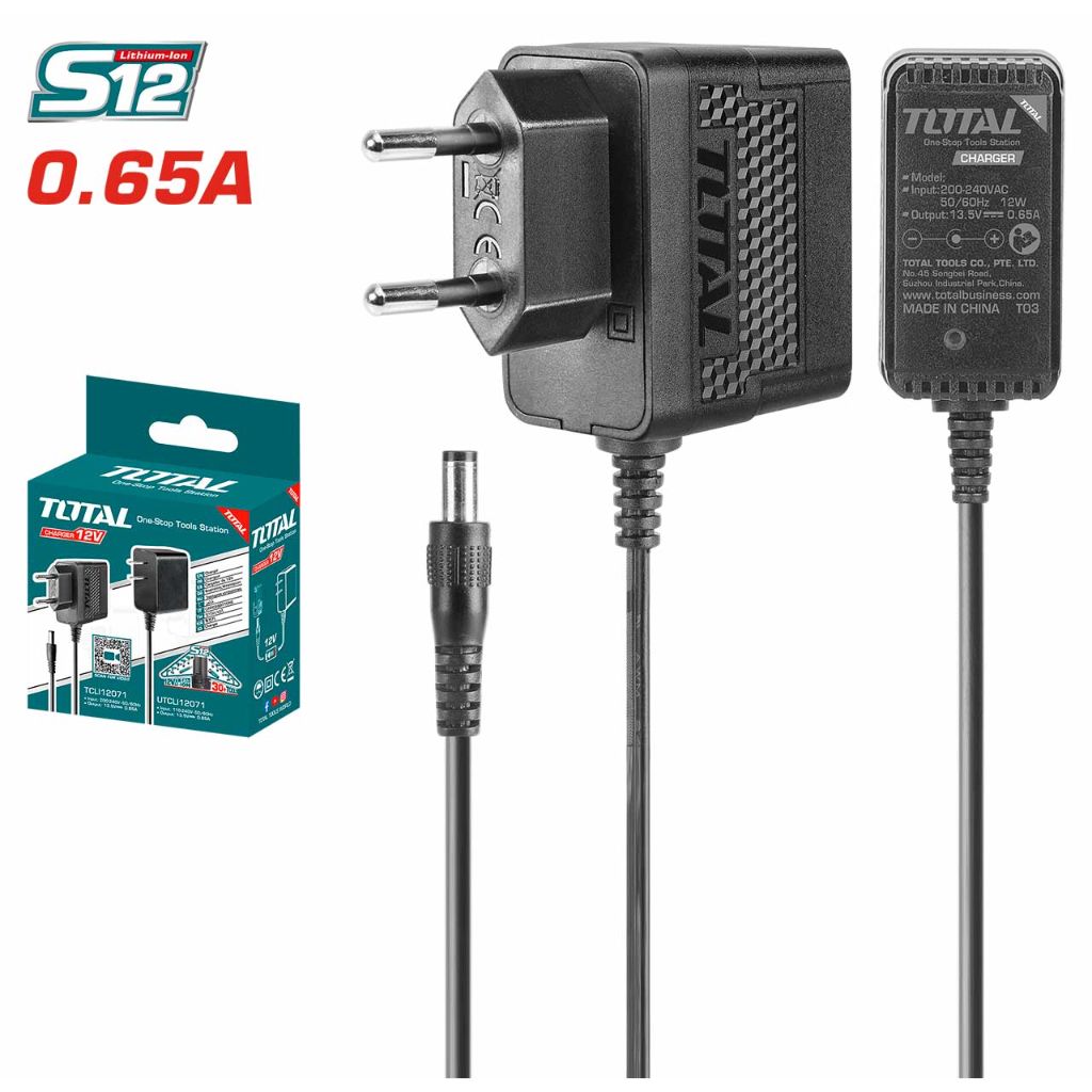 TOTAL TCLI12071 12V BATTERY CHARGER