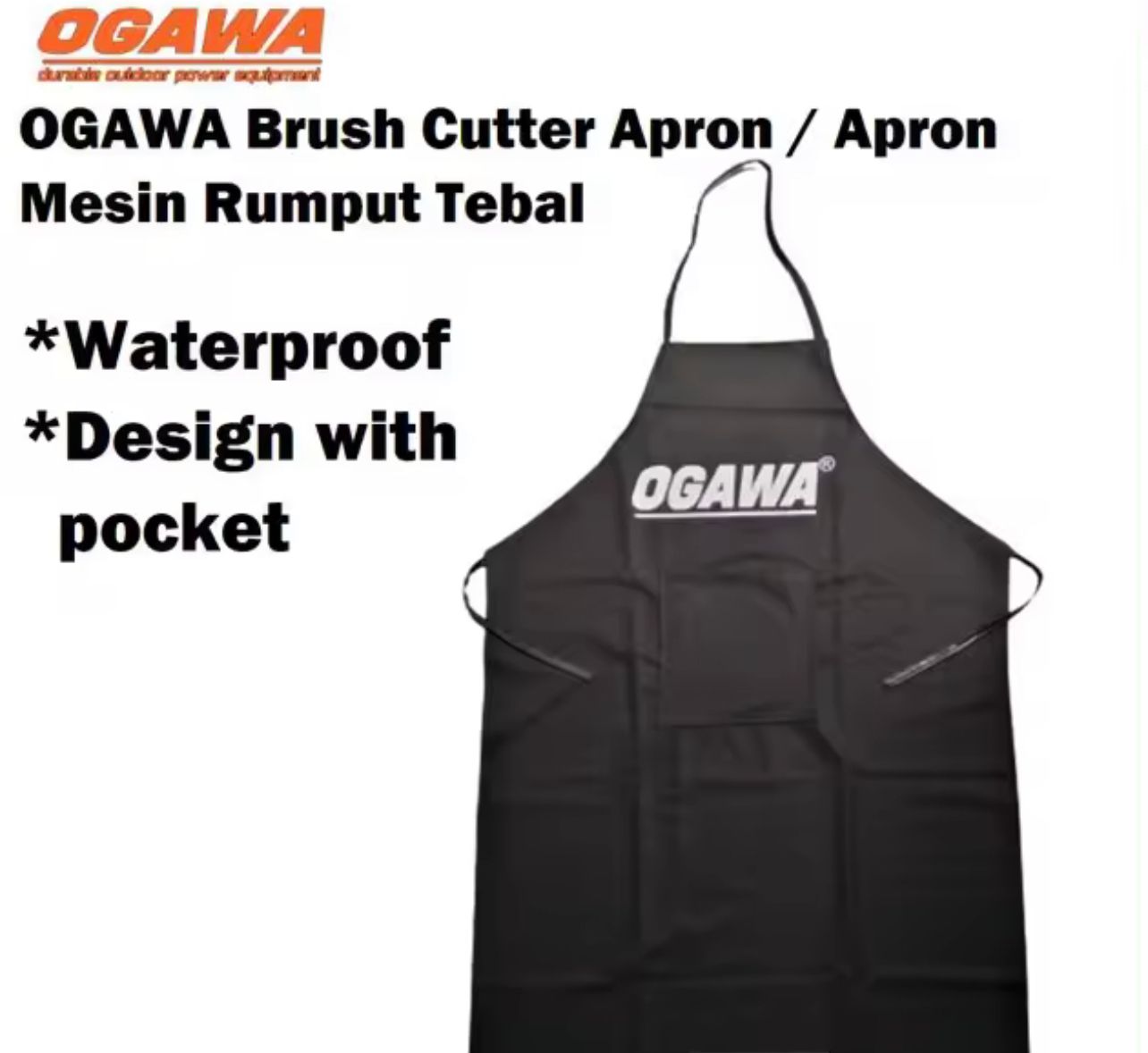 OGAWA Grass Cutter Apron / Baju Mesin Rumput Tebal Dan Water Proof Accesories Tools