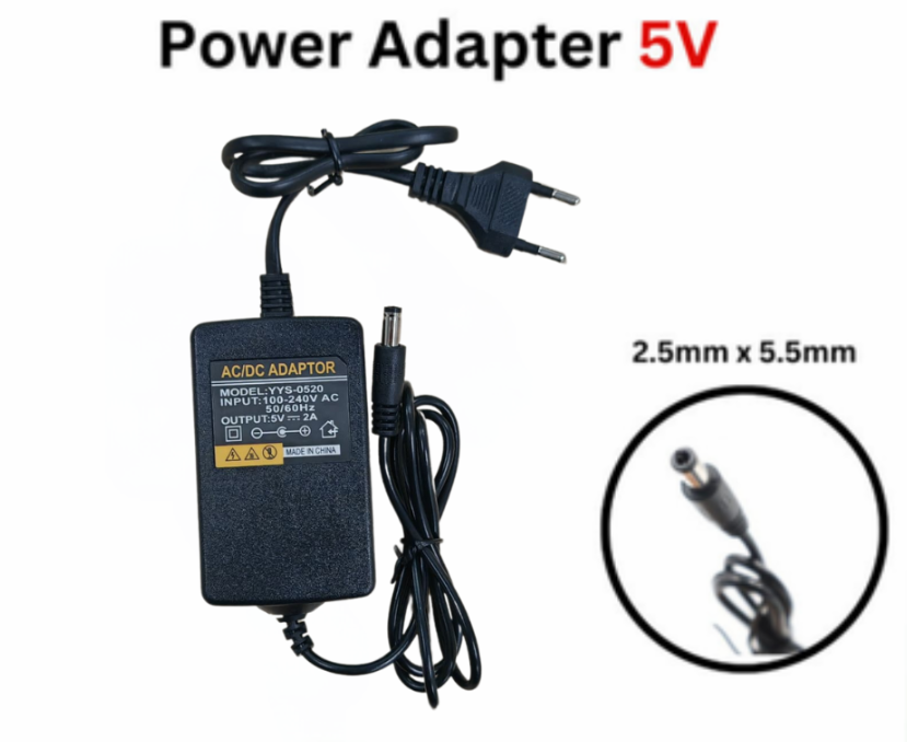 MEDIA CONVERTER AC/DC FIBER POWER ADAPTER 5V 2A CON302