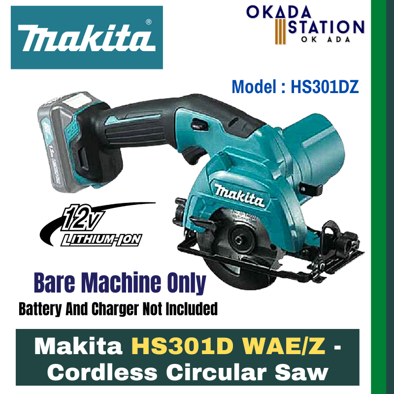 Makita HS301D WAE/Z - Cordless Circular Saw - Bare Tool Only(HS301DZ) & Combo Set(HS301DWAE) / Cordless Saw / Circular Saw / Power Saw / Cordless Power Tool