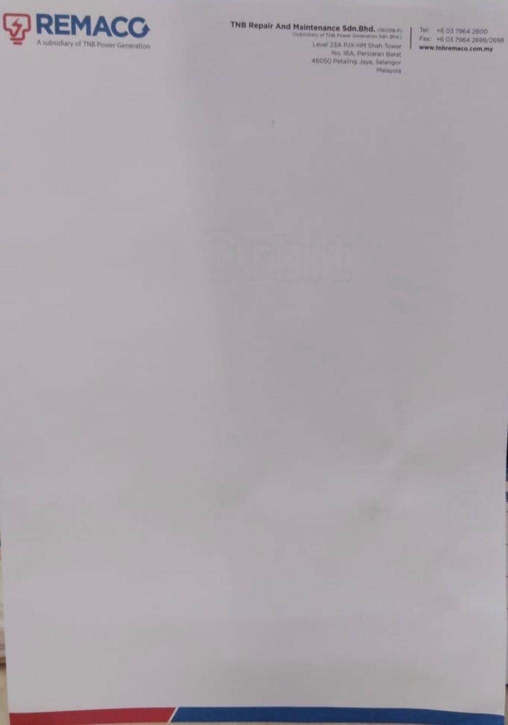Quality Letterhead TNB