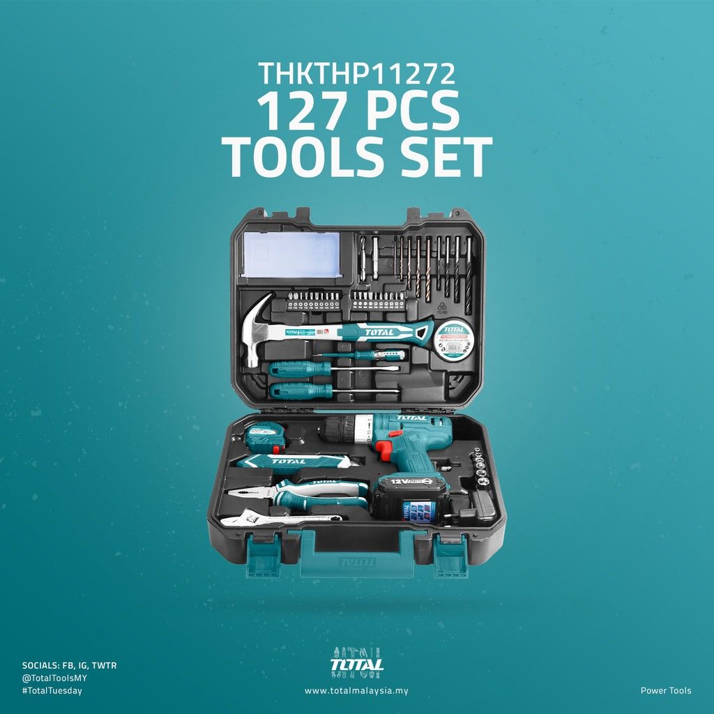 TOTAL THKTHP11272 127 PCS TOOLS SET