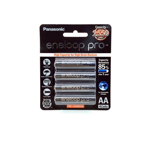 ENELOOP *Eneloop Pro AA 4 Cells 2550mAh Rechargeable Battery