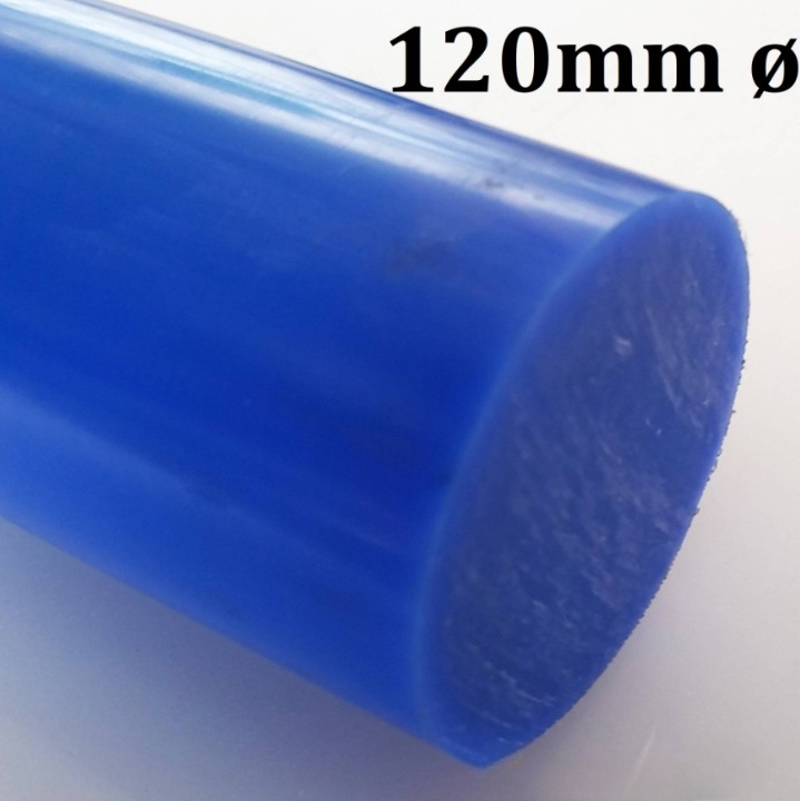 NYLON ROD BLUE COLOR 120MM DIAMETER