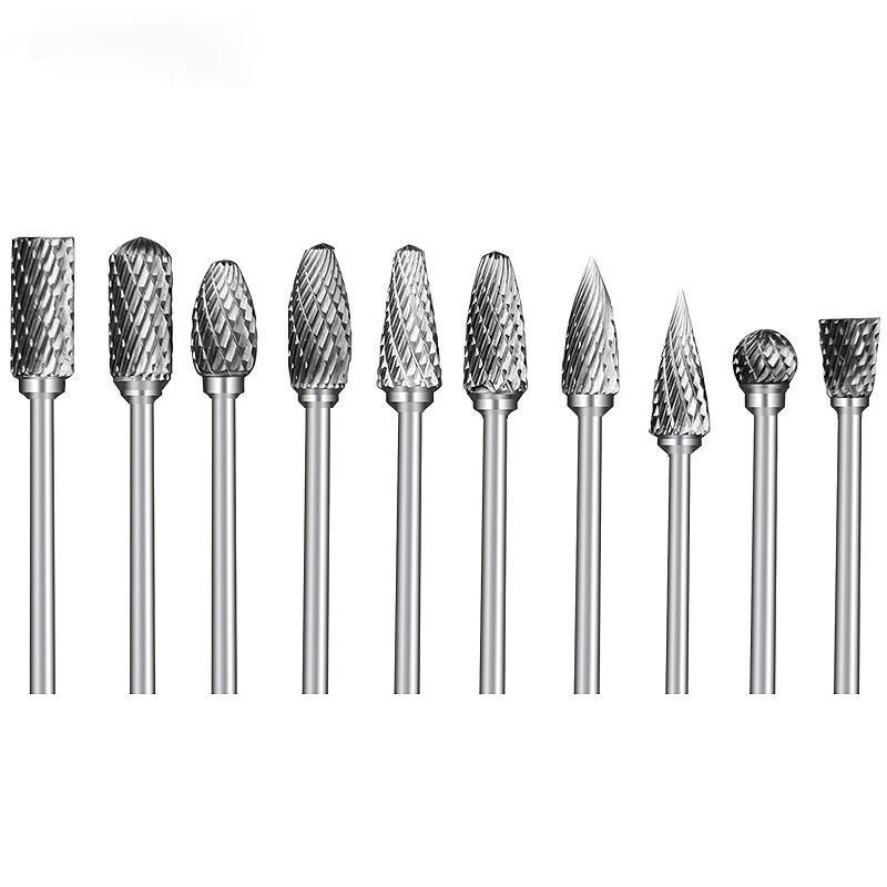 10pcs Tungsten Carbide Burr Set Metal Carving Drill Polishing