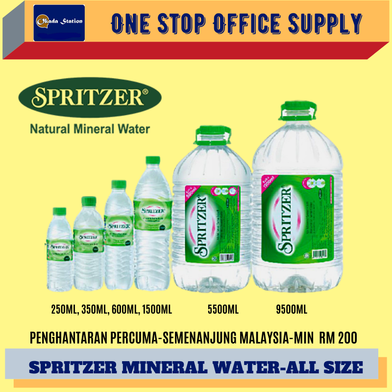 SPRINTZER (5500ML , 9500ML) MINERAL WATER - 2 BOTOL (CAROTN) /Sprintzer /Mineral Water /Water /Natural Mineral Water /Sprintzer Mineral Water