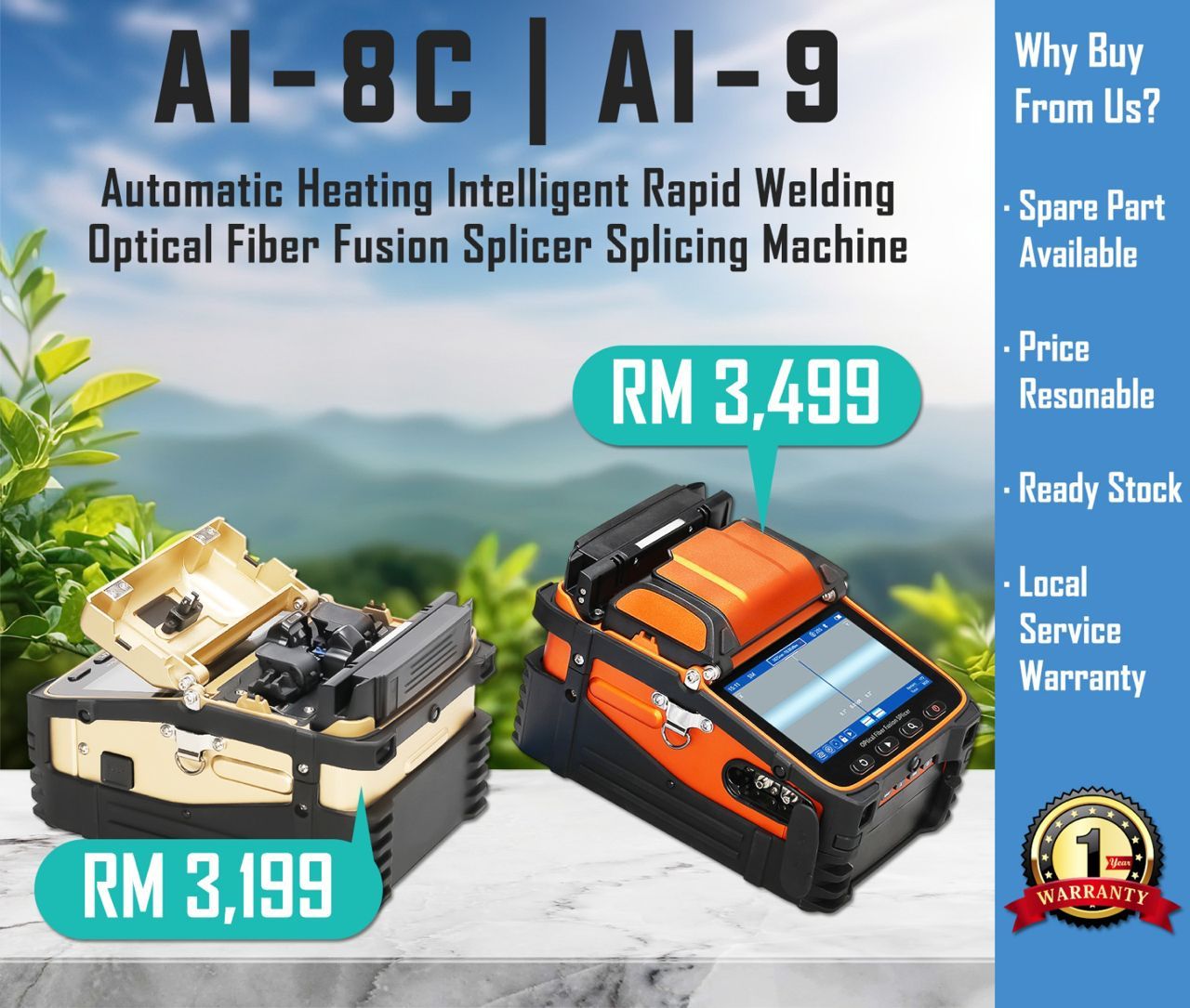 AUTOMATIC HEATING INTELLIGENT RAPID WELDING OPTICAL FIBER FUSION SPLICER SPLICING MACHINE