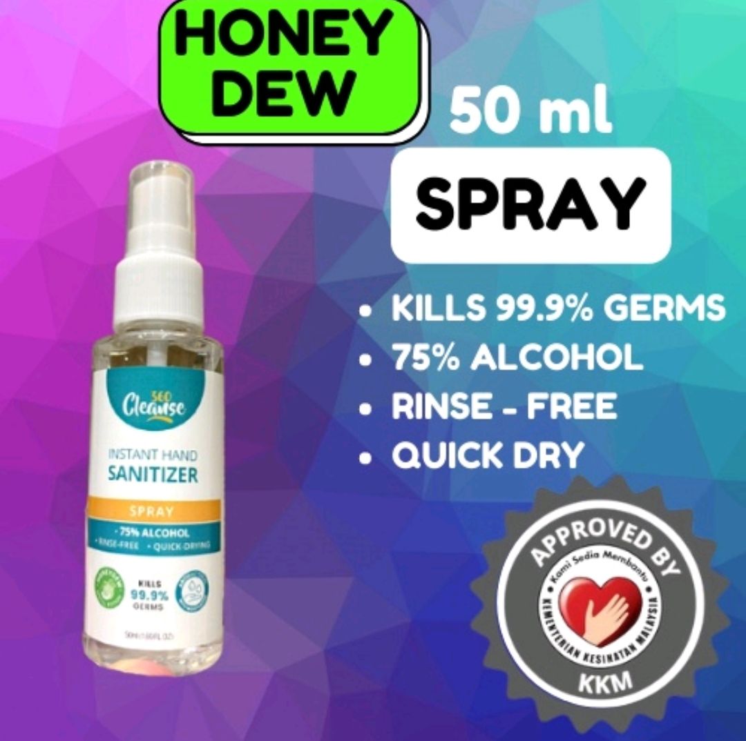 Cleanse360 ORIGINAL Cleanse360 HAND SANITIZER 50ml (bau honeydew)