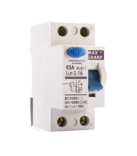 MAXGUARD ML63-1 RCCB 25A 2P 10MA