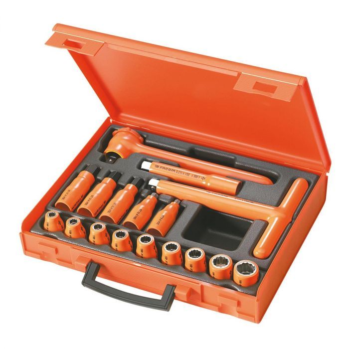 Facom *Facom S.401AVSE 17 Piece , 1/2 in VDE Socket set