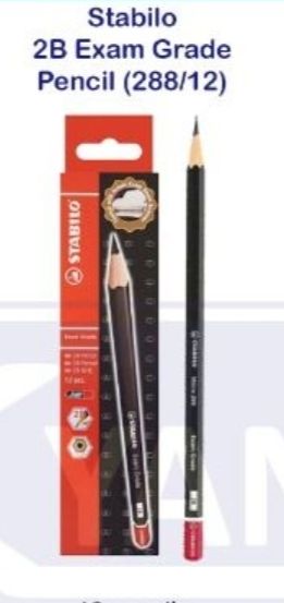 Stabilo Ocha Stabilo Pencil Exam Grade 2B - 12pxs/Bx - Free Delivery