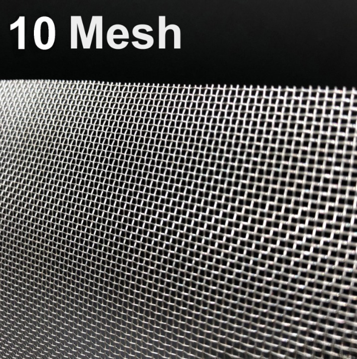 STAINLESS STEEL WIRE MESH SS 304 NETTING 10 MESH 304 CRIMPED FILTRATION GRILL SHEET