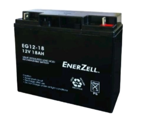 ENERZELL VRLA RECHARGEABLE BATTERY 12V 18Ah OCHA ENERZELL VRLA RECHARGEABLE BATTERY 12V 18Ah(EG-12-18)-Free delivery