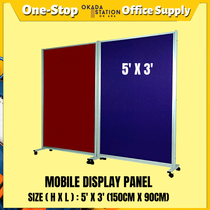 MOBILE DISPLAY PANEL 5' X 3' MOBILE DISPLAY PANEL / MOVEAVLE DISPLAY PANEL / MOBILE PANEL / DISPLAY PANEL / PANEL MUDAH ALIH / PAMERAN PANEL / PANEL / MDP-53