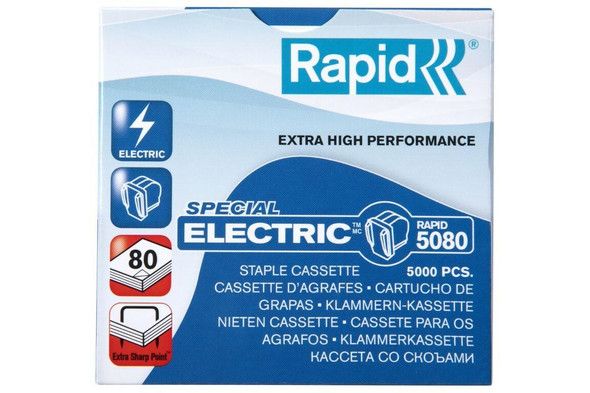 Rapid 5080e Replacement Staple Cartridge, 5,000 Staples, 1/Box