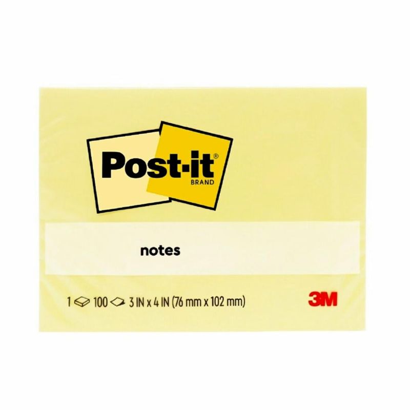 3M Post It Note 657 3" x 4" yellow