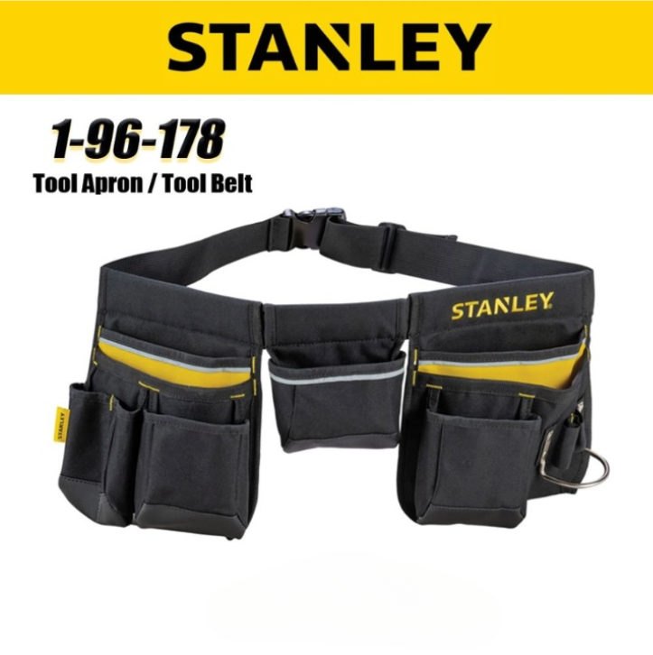 STANLEY 1-96-178 TOOL APRON BELT MULTIPLE POCKET STORAGE