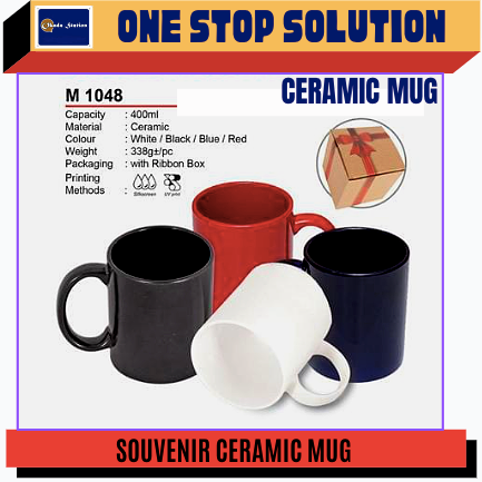 OK SOUVENIR / CERAMIC MUG / MUG / CAWAN / CENDERAHATI