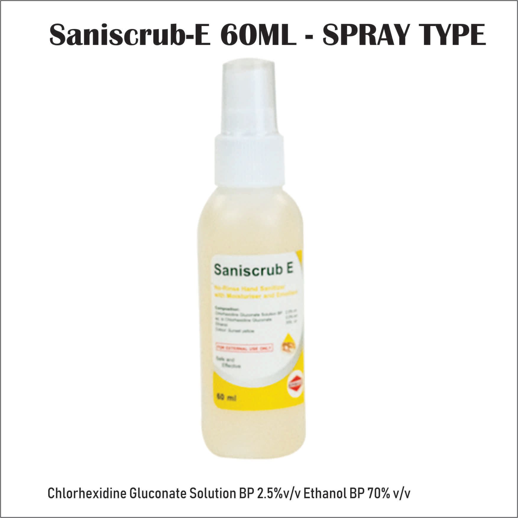 SANI SCRUBB E 60 ML OCHA SANI SCRUBB E 60 ML SPRAY TYPE- FREE DELIVERY SEMENANJUNG ONLY