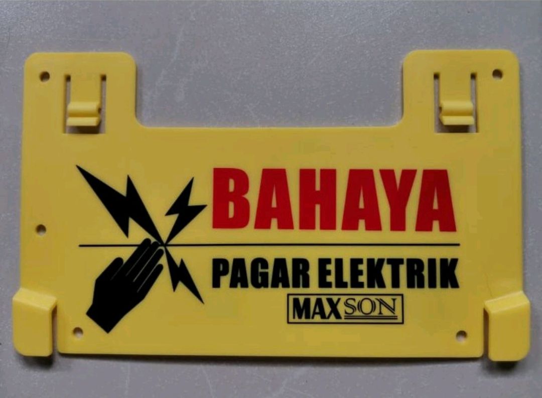 NA WARNING SIGN BOARD FOR ELECTRIC FENCING/PAPAN TANDA AWASA PAGAR ELEKTRIK