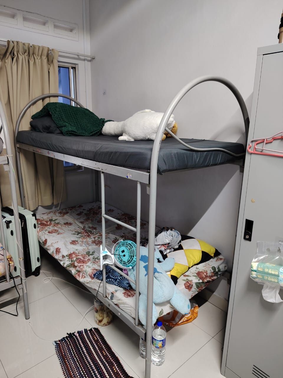 Metal Double-Decker Bunk Bed