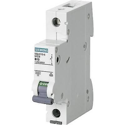 Siemens SENTRON 10A MCB, 1P Curve B, Breaking Capacity 6 kA, DIN Rail Mount, 400V