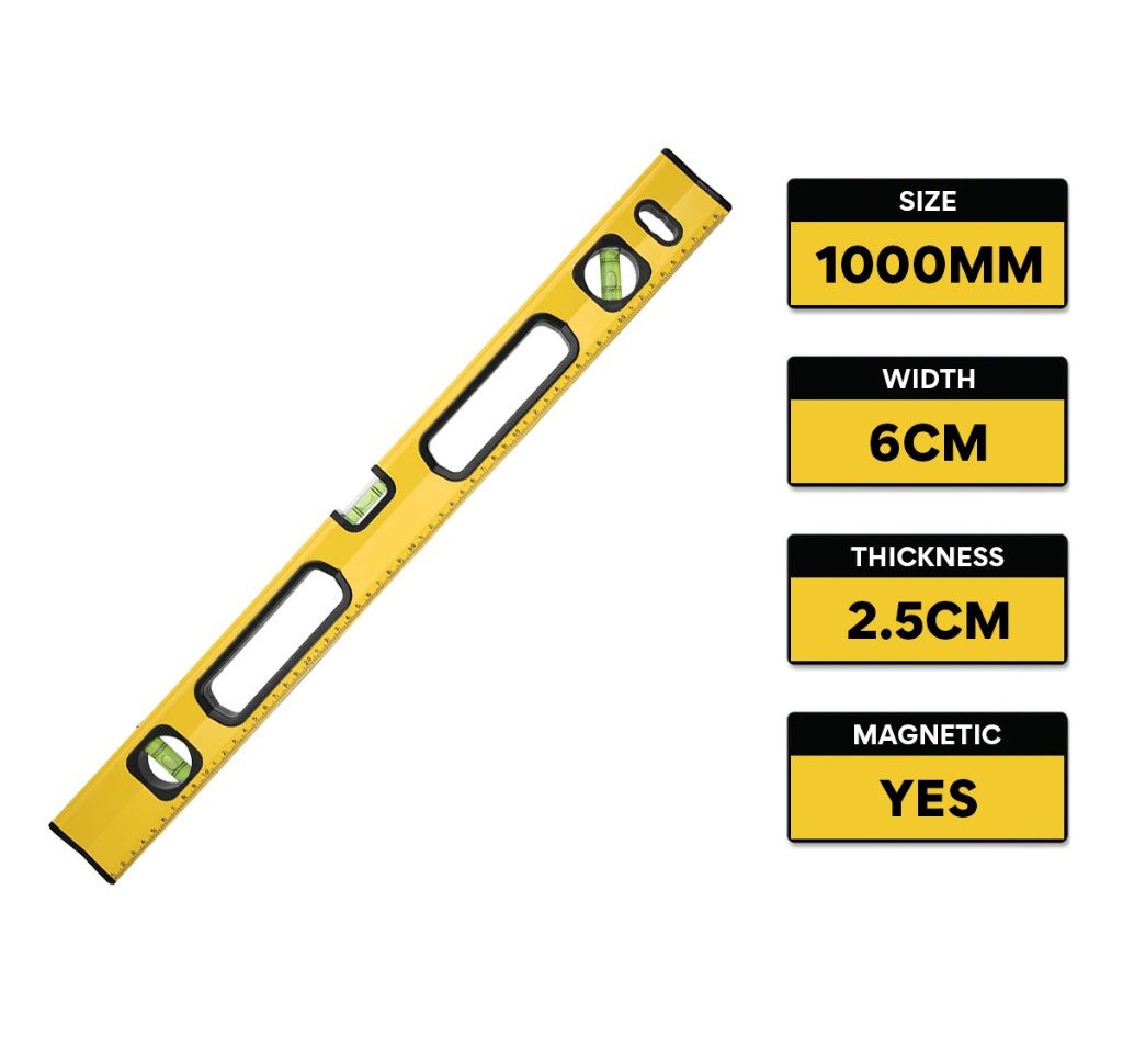 OEM High Precision Aluminium Magnetic Spirit Level 1 Meter