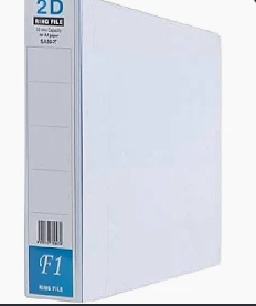 QP PVC 2D RING FILE 40MM A3 WHITE