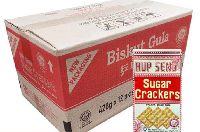 Hup Seng Cap Ping Pong Cream Crackers 12 Pack x 428g